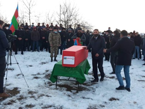 Qusarda 20 yaşlı şəhid əsgər dəfn olundu - FOTO