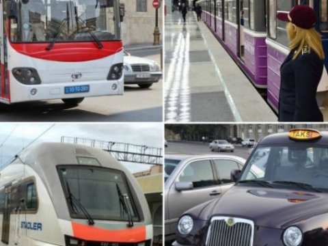 Ötən il metro, avtobus və taksi ilə daşınan sərnişinlərin sayı