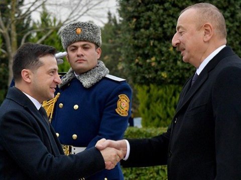 İlham Əliyev Zelenskiyə başsağlığı verdi