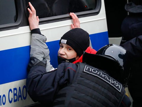 Moskvadakı aksiyada 15 azyaşlı saxlanıldı