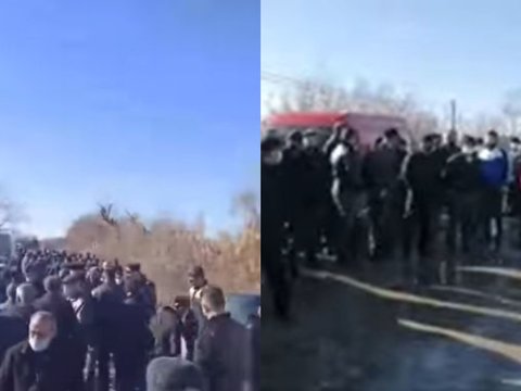 DİN: Xaçmazdakı aksiyada asayiş pozulmayıb - FOTO