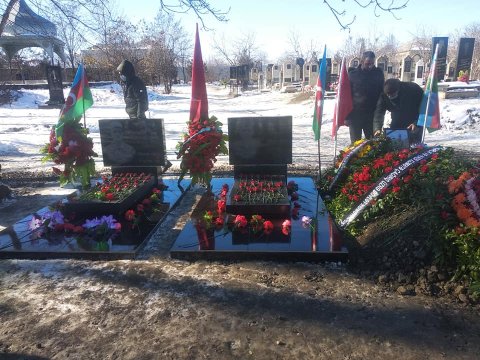 Şəhid xəbəri gələn daha bir zabitimiz dəfn olundu - FOTO