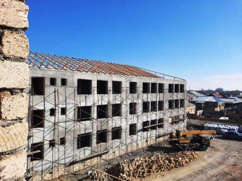 Mehriban Əliyevanın tapşırığı ilə Goranboyda yeni məktəb tikilir - FOTOLAR
