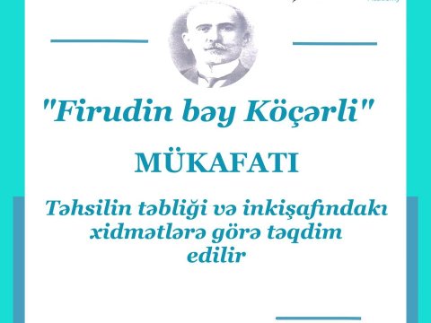 “Firudin bəy Köçərli” mükafatının qalibləri məlum oldu - SİYAHI