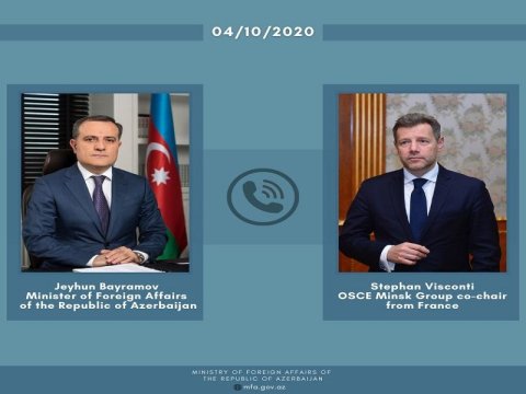 Ceyhun Bayramov fransalı həmsədrlə DANIŞDI