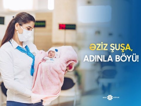 Şəhid övladı Şuşaya şəxsiyyət vəsiqəsi verildi