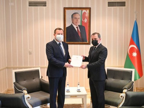 Ceyhun Bayramov yeni səfirinin etimadnaməsini qəbul edib - FOTO