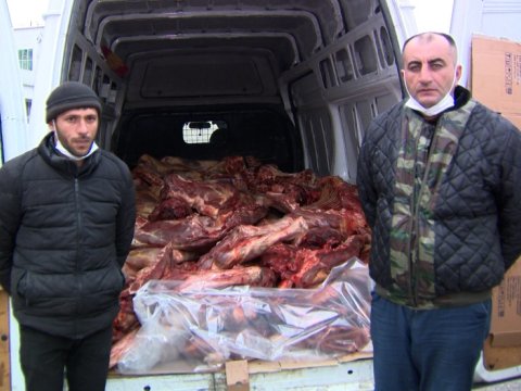 Əhaliyə at əti və ölmüş mal əti satanlar saxlanıldı - FOTOLAR