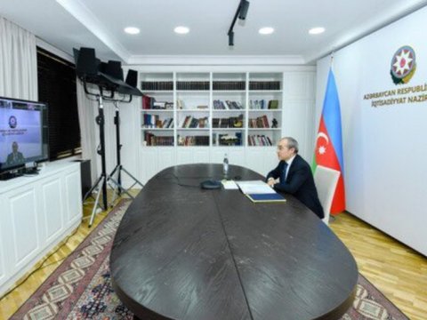 Mikayıl Cabbarov nazirliyin müharibədə iştirak edən əməkdaşları ilə görüşdü - VİDEO