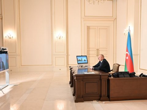İlham Əliyev ABŞ Etnik Anlaşma Fondunun prezidentini qəbul edib