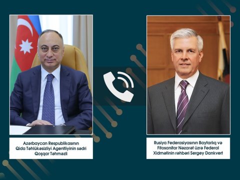 Qoşqar Təhməzli rusiyalı həmkarı ilə alma və pomidor ixracına qadağanı MÜZAKİRƏ ETDİ
