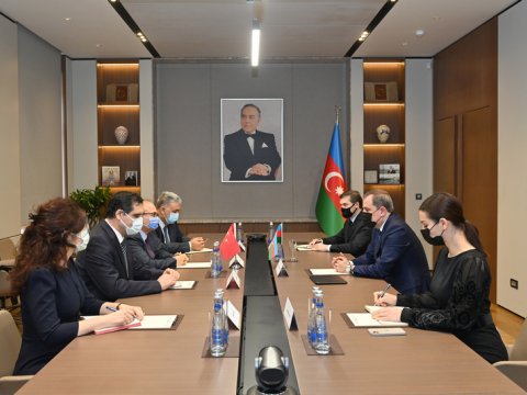 Ceyhun Bayramov Türkiyə Maarif Fondunun sədri ilə görüşüb