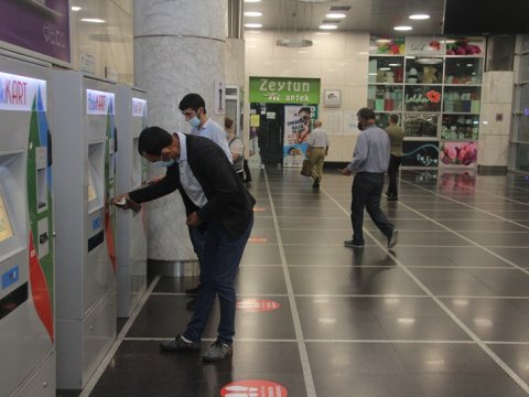 Metronun ödəmə terminalları AÇILDI
