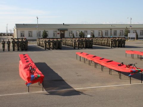 Azərbaycan Ordusunda andiçmə mərasimləri keçirildi