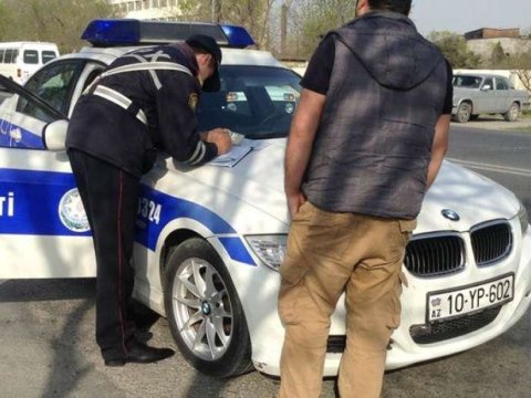 Yol polisi ötən il sürücülərə 120 milyon manat cərimə yazıb