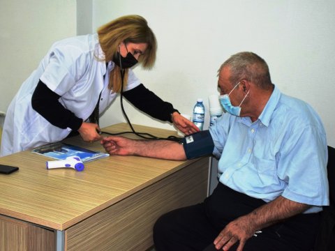 Naftalanda vaksinasiya prosesi davam edir - FOTOLAR