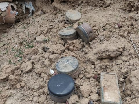 Laçın polisi Xocavənddə mina tapdı - FOTO