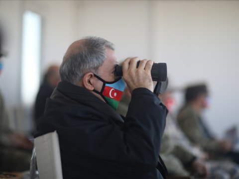 Hulusi Akar Zakir Həsənovla çörək kəsdi - FOTOLAR