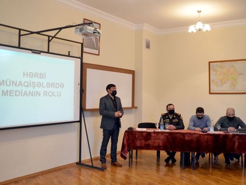 Ali Hərbi Məktəbin kursantları üçün seminar - FOTOLAR