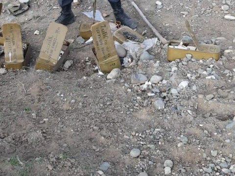 Ağdamda ermənilərin atıb qaçdığı silah-sursat aşkarlandı