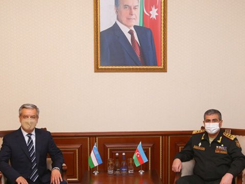 Zakir Həsənov Özbəkistan səfiri ilə görüşüb