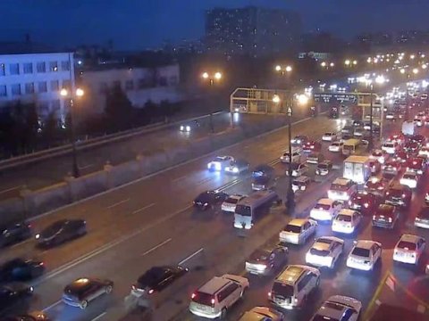 Bakının əsas küçə və prospektlərində tıxac var - FOTOLAR