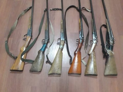 İsmayıllı sakinlərindən 6 ədəd ov tüfəngi götürüldü