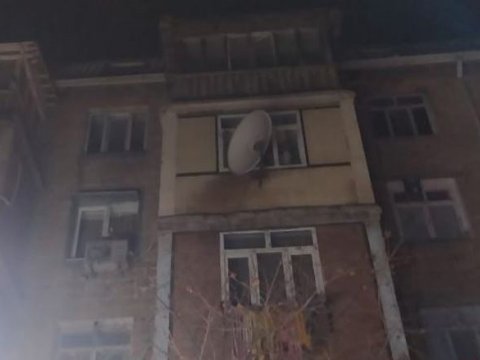Gəncədə yaşayış binasında yanğın - FOTO