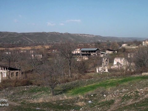 Ermənilərin viran qoyduğu Qubadlının Çaytumas kəndi - VİDEO