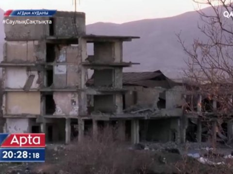 “Qazaqstan TV” azad olunmuş ərazilərimizdən reportaj yayımladı