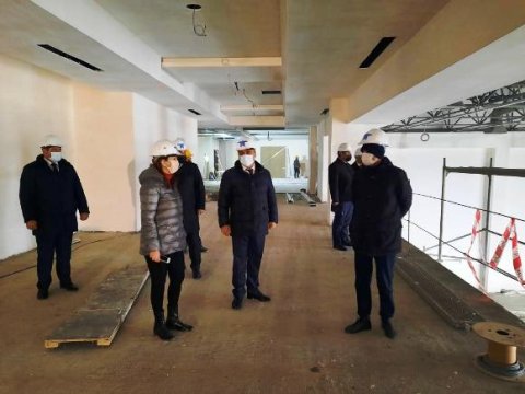 İcra başçısı idman kompleksinin tikintisi ilə maraqlanıb - FOTOLAR