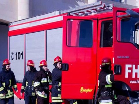 Bakıda köçkün yataqxanasındakı yanğın söndürüldü - YENİLƏNİB