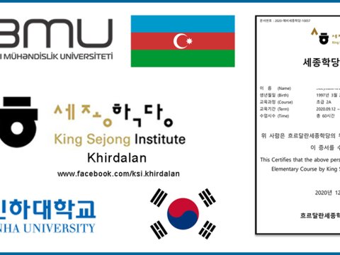BMU-da Koreya dili kurslarının növbəti mərhələsinə start verilib