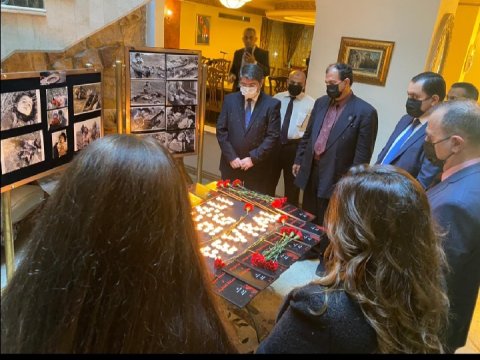Misirdəki səfirliyimizdə Xocalı qurbanları anıldı - FOTO