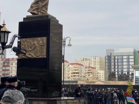 Nəsimi rayonunda Xocalı faciəsinin 29-cu ildönümü qeyd edildi - Fotolar