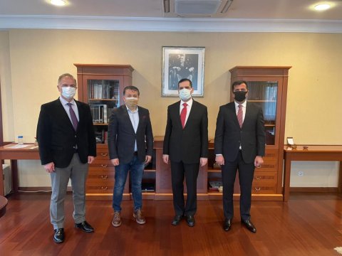 Qlobal Jurnalistlər Birliyinin sədri və müavini Türkiyə səfirilə görüşdü - FOTOLAR