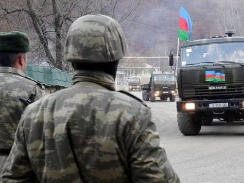 Azərbaycan Ordusunun avtomobil karvanı Qırmızı Bazardan keçdi