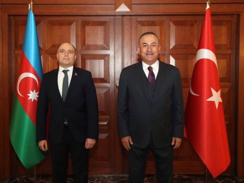 Mədəniyyət naziri Mövlud Çavuşoğlu ilə görüşdü