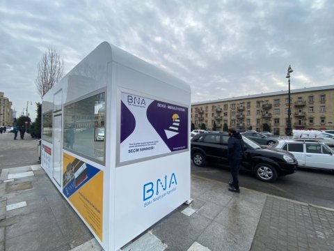 Bakıda ilk bio-smart dayanacaq quraşdırılıb - FOTOLAR
