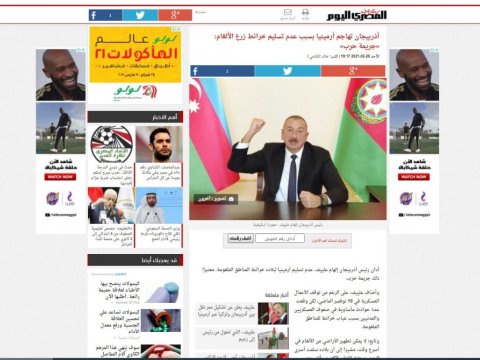 Ermənistan minalanmış ərazilərin xəritəsini Azərbaycana vermək istəmir - Misir mətbuatı