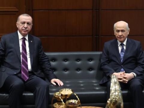 Ərdoğan Bahçeli ilə görüşdü