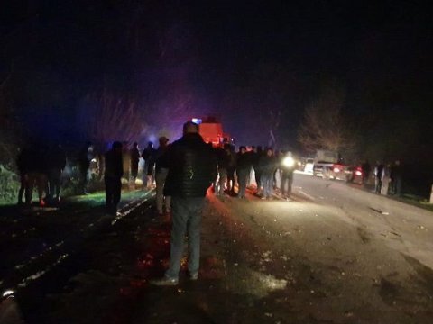 Göyçayda ağır yol qəzası - 5 nəfər xəsarət aldı - FOTO