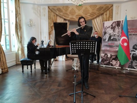 Parisdə Xocalı soyqırımı qurbanlarının xatirəsinə onlayn konsert təşkil edilib
