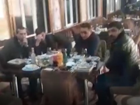 Şəmkirdə 120 nəfərlik toy edənlər saxlanıldı - FOTOLAR