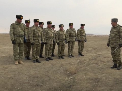 Naxçıvan Qarnizonu komandir hazırlığı məşğələləri keçirib