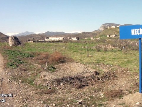 Ermənilərin talan etdiyi Zəngilanın Keçikli kəndi - VİDEO