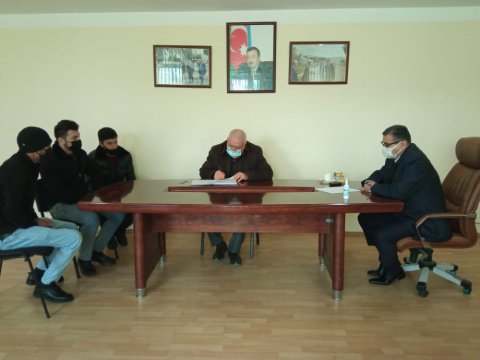 Novruz Aslanov seçiciləri qəbul edib - FOTOLAR