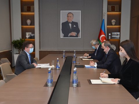 Ceyhun Bayramov Zoltan Hernyeşlə görüşdü - FOTO