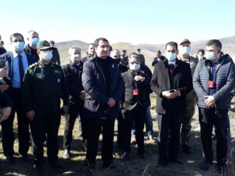 Prezidentin göstərişilə diplomatik korpus nümayəndələri Qarabağa getdilər - FOTOLAR