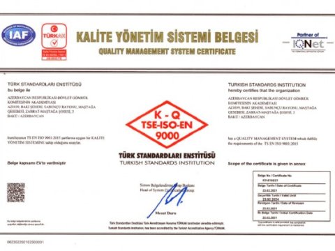 Gömrük Akademiyası beynəlxalq sertifikat aldı - FOTOLAR